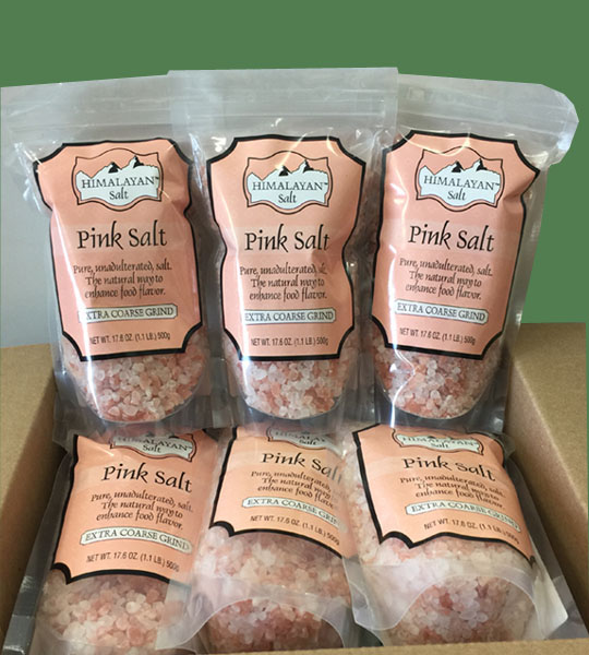 Himalayan Gourmet Salt Pink Extra Coarse 500g 24 bags